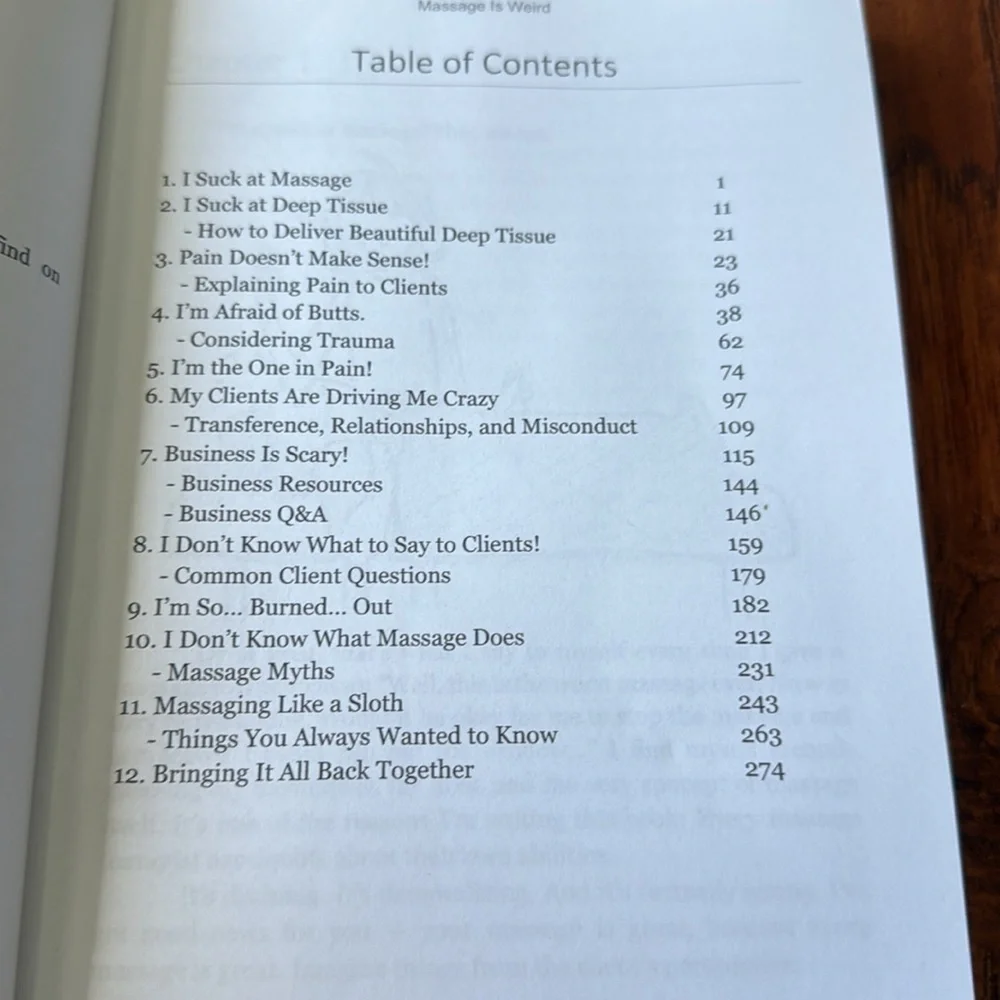 Massage is Weird How to Beat Burnout and Kick Butt as a Massage Therapist Book - Picture 8 of 8